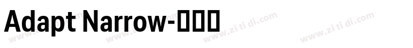 Adapt Narrow字体转换